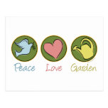 Peace, Love, Garden Postcard