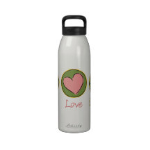 Peace Love Gardening Water Bottles