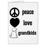 Peace Love & Grandkids Card