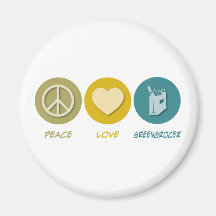 Peace Love Greengrocer Magnet