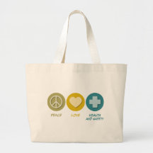 Peace Love Health and Safety Bag