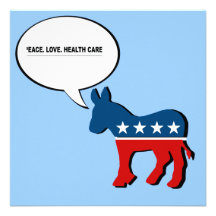 Peace. Love. Health Care. Headline Custom Announcement