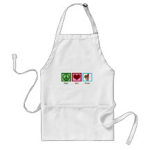 Peace Love Horses Apron