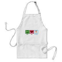 Peace Love Ice Cream Apron