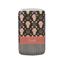 Peace Love Ice Cream Blackberry Bold Case