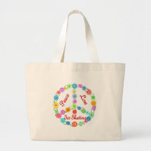 Peace Love Ice Skating Tote Bag