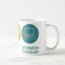 Peace Love Information Technology Mugs