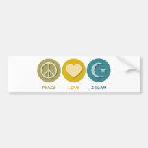 Peace Love Islam Bumper Stickers