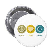 Peace Love Islam Button