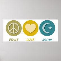 Peace Love Islam Print
