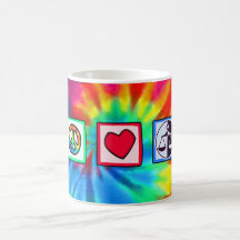Peace, Love, Justice Mug