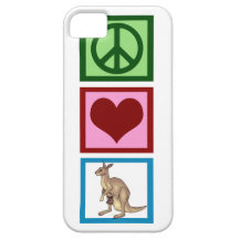 Peace Love Kangaroos iPhone 5 Case