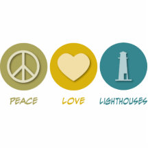 Peace Love Lighthouses Acrylic Cut Out
