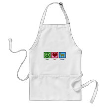 Peace Love Llamas Apron