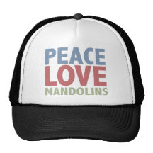 Peace Love Mandolins Trucker Hats