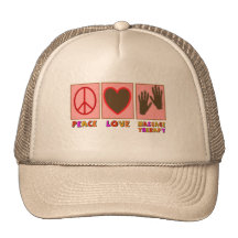 Peace, Love, Massage Therapy Hat