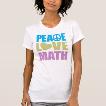 Peace Love Math Tshirt