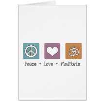 Peace Love Meditate Cards