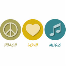 Peace Love Music Photo Cut Out