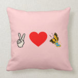 Peace Love N Butterflies American MoJo Pillow