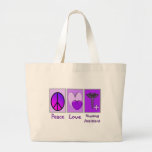 Peace Love Nursing Assistant Canvas Bags