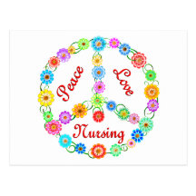 PEACE LOVE NURSING POSTCARDS