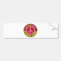 Peace, Love, Nursing School bumper stickers
