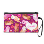 Peace & Love Owls Wristlet Clutches