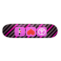 Peace Love Palestine Skate Deck