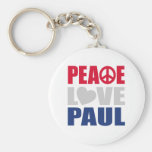 Peace Love Paul Keychain