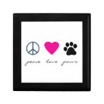 Peace Love Paws Keepsake Box