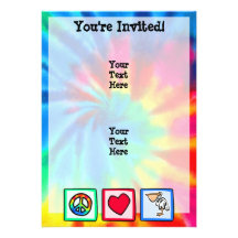 Peace, Love, Pelicans Personalised Invite
