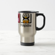 Peace Love Penguins Coffee Mugs