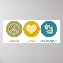 Peace Love Philosophy Print