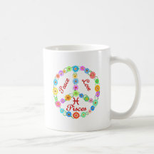 Peace Love Pisces Coffee Mug