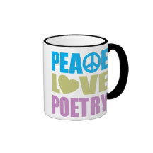 Peace Love Poetry Coffee Mug