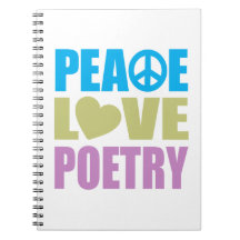 Peace Love Poetry Note Book