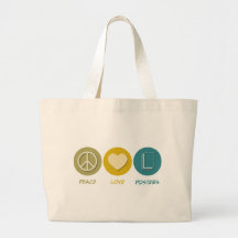 Peace Love Posters Tote Bag