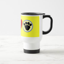 Peace Love Puppy Paws T shirts, Gifts Mugs