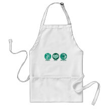Peace Love Recycle Aprons