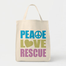 Peace Love Rescue Bags