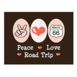 Peace Love Road Trip Route 66 Postcard