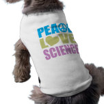 Peace Love Science Dog Clothing