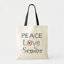 Peace Love Senior Bags