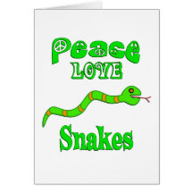 Peace Love Snakes Cards