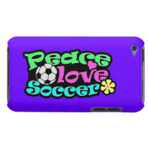 Peace, Love, Soccer; Retro iPod Touch Cover