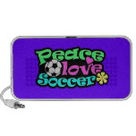 Peace, Love, Soccer; Retro Mp3 Speakers