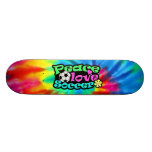 Peace, Love, Soccer; Retro Skate Board