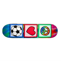 Peace, Love, Soccer Skateboards