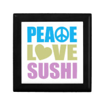 Peace Love Sushi Keepsake Box